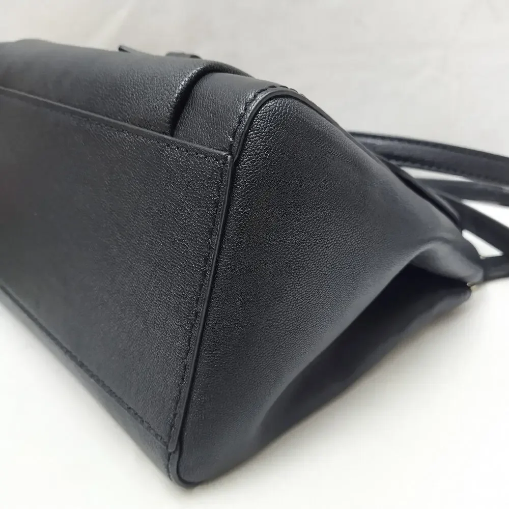 Kate Spade New York Black Leather Flap Closure Crossbody Bag